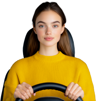 femme conduisant